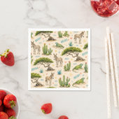 Aruba Divi-Baum, Esel, Leguan, Kaktus Serviette (Beispiel)