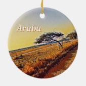 Aruba Divi Divi Trees Keramik Ornament (Hinten)