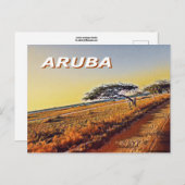 Aruba - Divi Divi Trees Postkarte (Vorne/Hinten)