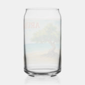 Aruba Divi Tree Eagle Beach Aquarell Dosenglas (Vorderseite)