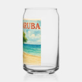 Aruba Divi Tree Eagle Beach Aquarell Dosenglas (Rechts)