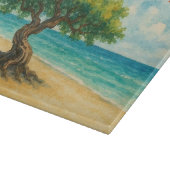 Aruba Divi Tree Eagle Beach Aquarell Schneidebrett (Ecke)