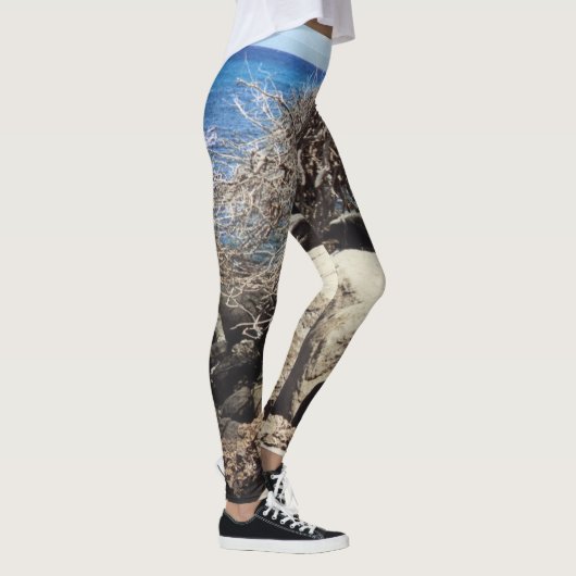 Aruba Divi Tree und Ozean Leggings (Rechts)