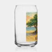 Aruba Eagle Beach Divi Baum Goldene Stunde Dosenglas (Links)