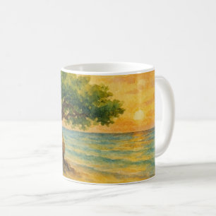 Aruba Eagle Beach Divi Baum Goldene Stunde Kaffeetasse
