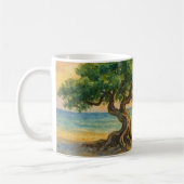 Aruba Eagle Beach Divi Baum Goldene Stunde Kaffeetasse (Links)