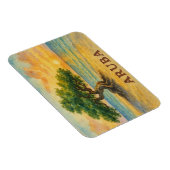 Aruba Eagle Beach Divi Baum Goldene Stunde Magnet (Rechte Seite)