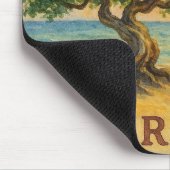 Aruba Eagle Beach Divi Baum Goldene Stunde Mousepad (Ecke)