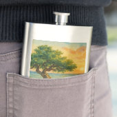 Aruba Eagle Beach Divi Tree Golden Hour Flachmann (Beispiel)