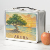 Aruba Eagle Beach Divi Tree Golden Hour Metall Brotdose (Beispiel)