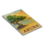 Aruba Eagle Beach Divi Tree Golden Hour Notizblock (Rechte Seite)