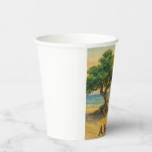 Aruba Eagle Beach Divi Tree Golden Hour Pappbecher (Rechts)