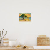 Aruba Eagle Beach Divi Tree Golden Hour Poster (Küche)