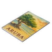 Aruba Eagle Beach Divi Tree Goldene Stunde Notizblock (Linke Seite)