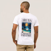 Aruba Eine Glückliche Insel T-Shirt (Schwarz voll)