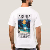 Aruba Eine Glückliche Insel T-Shirt (Rückseite)