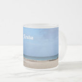 Aruba-Einsamkeit Mattglastasse (VorderseiteRechts)
