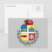 Aruba-Emblem Postkarte (Vorne/Hinten)