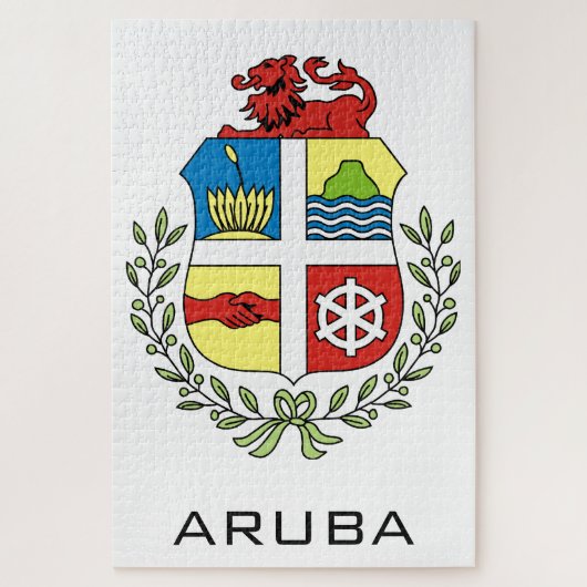 Aruba-Emblem Puzzle (Vertikal)