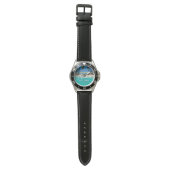 "Aruba Est. 1986" Strand mit Flagge Armbanduhr (Flach)