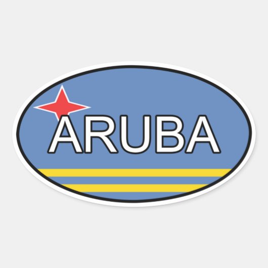 Aruba Euro Sticker (Vorderseite)