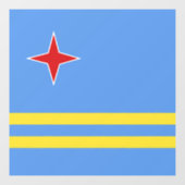 Aruba Fensteraufkleber (Blatt)