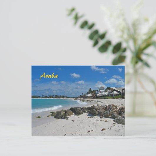 Aruba Ferien Postkarte (Stehend Vorderseite)