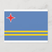 Aruba Flag AW Postkarte (Vorderseite)