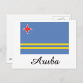 Aruba Flag Design Postkarte (Vorne/Hinten)
