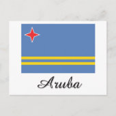 Aruba Flag Design Postkarte (Vorderseite)