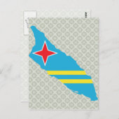 Aruba Flag Karte (Vorne/Hinten)