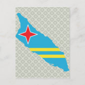 Aruba Flag Karte (Vorderseite)
