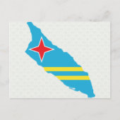 Aruba Flag Karte (Vorderseite)