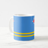 Aruba Flag Keramik Tasse (Vorderseite Links)