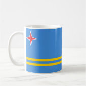 Aruba Flag Keramik Tasse (Links)