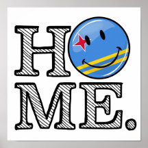 Aruba Flag lächelnd House Warmer