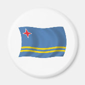 Aruba Flag Magnet (Vorne)