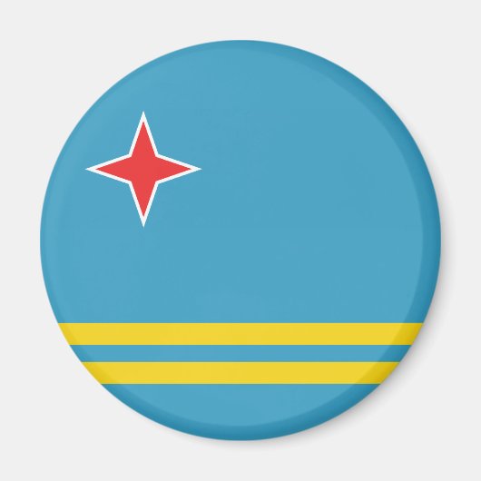 Aruba Flag Magnet (Vorne)