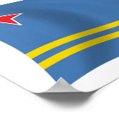 Aruba Flag Poster Print (Ecke)