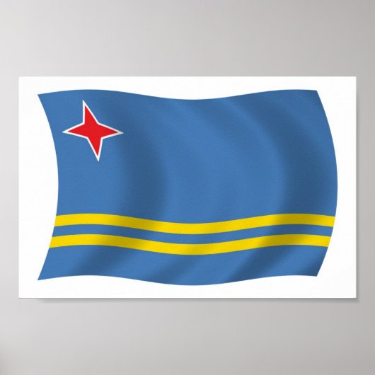 Aruba Flag Poster Print (Vorne)