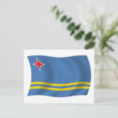 Aruba Flag Postkarte (Stehend Vorderseite)