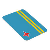 Aruba Flag Premium Magnet (Rechte Seite)