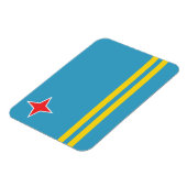 Aruba Flag Premium Magnet (Linke Seite)