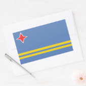 Aruba Flag Rectangle Stickers (Umschlag)