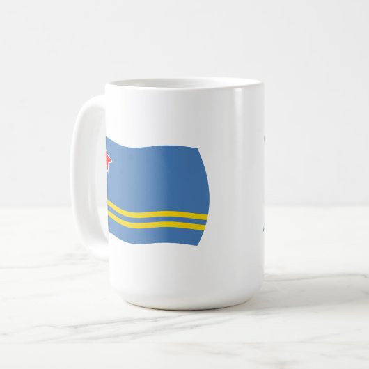 Aruba Flag Tasse (Vorderseite Links)