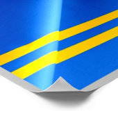 Aruba - Flag Wave - Poster (Ecke)