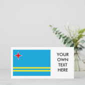 Aruba-Flagge (Stehend Vorderseite)
