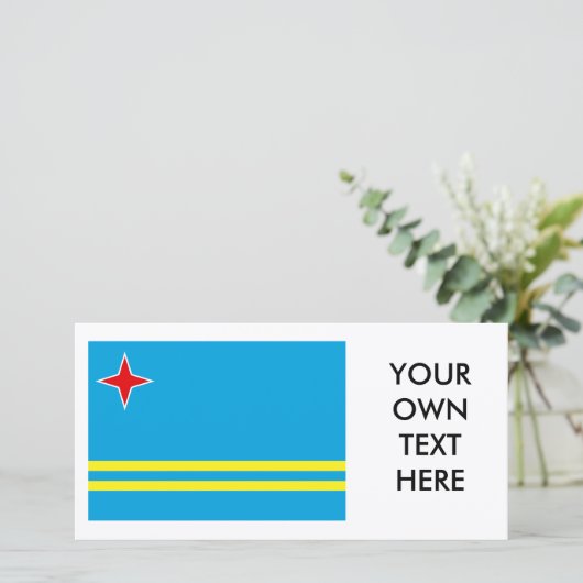 Aruba-Flagge (Stehend Vorderseite)