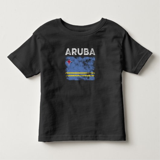 Aruba-Flagge beschädigt - Aruban-Flagge Kleinkind T-shirt (Vorderseite)