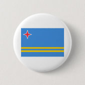 Aruba-Flagge Button (Vorderseite)